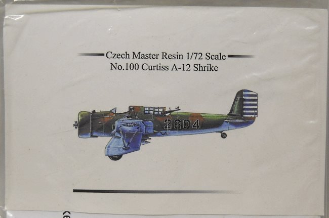 Czech Master 1/72 Curtiss A-12 Shrike - USAAF 13th Attack Squadron 3rd Attack Group 1935 / Chinese Air Force 26th Squadron 9th Attack Group 1937 - Bagged, 100 plastic model kit